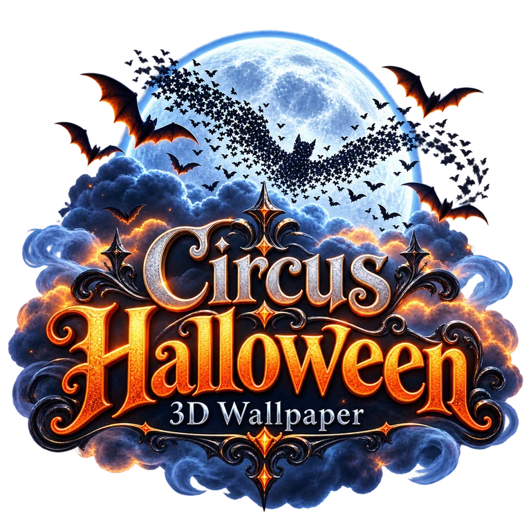 Circus Halloween 3D Wallpaper